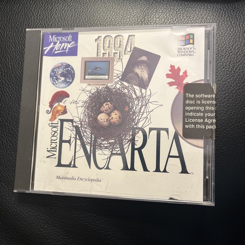 Microsoft Home – Encarta Multimedia Encyclopedia CD-ROM, 1994 Edition