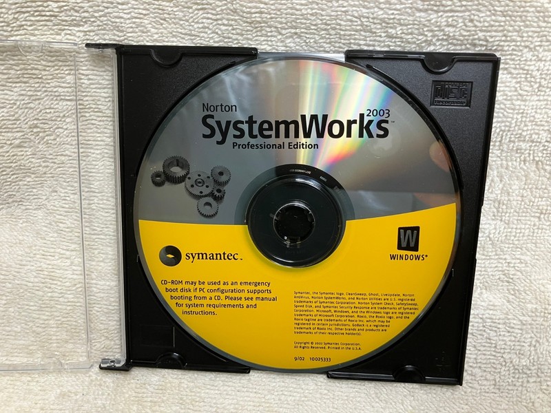 Norton System Works Professional Edition 2003 with slim Jewel case – USA Seller