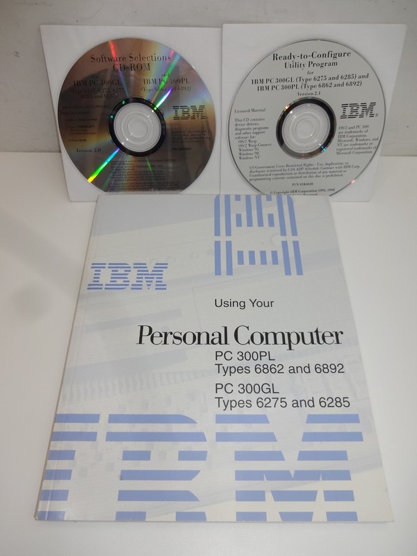 IBM Ready-to-Configure Utility & Software Selection CD PC 300GL 300PL with Book