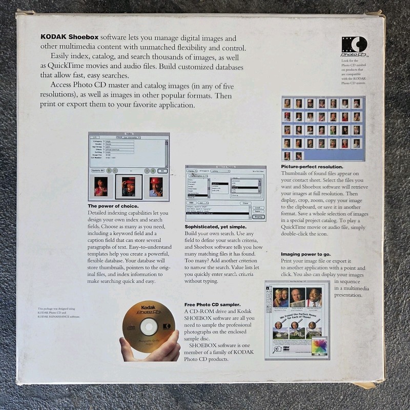 Kodak Shoebox Software Photo Image CD Manager Floppy Disk gallery