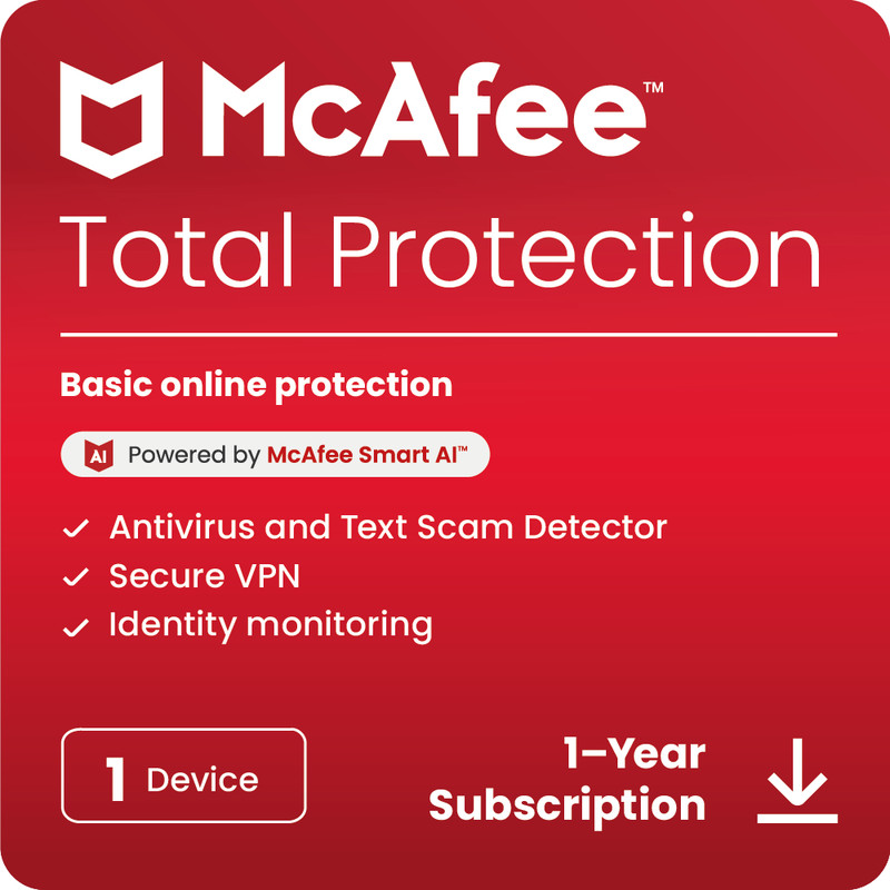 McAfee Total Protection 2025 | Antivirus Internet Security Software | Download