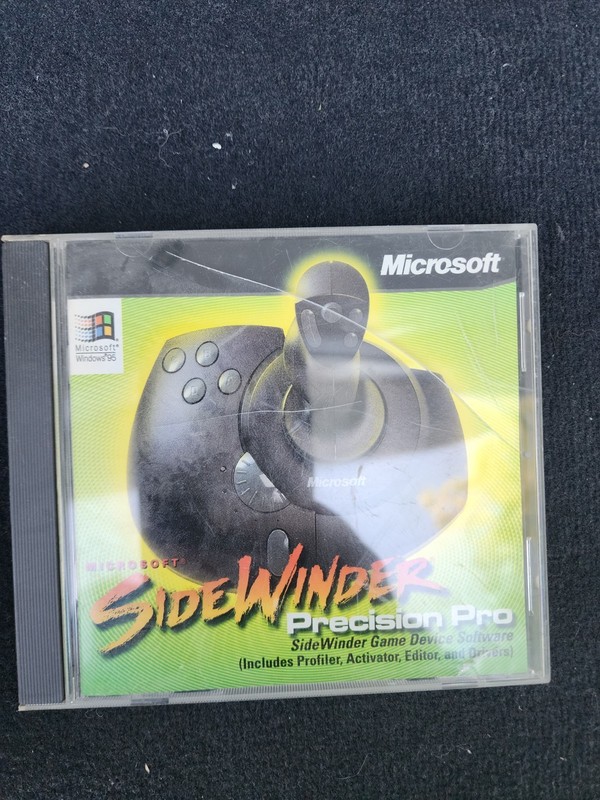 Microsoft SideWinder Precision Pro Software CD Windows 95 Game Device Drivers