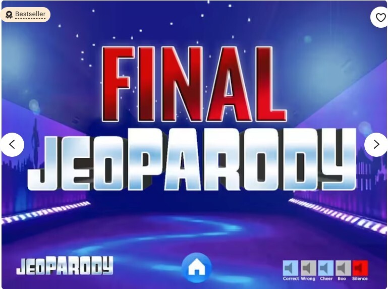 Virtual Party Game - Customizable JeoParody Powerpoint Template- PC Mac and iPad gallery