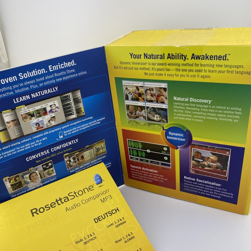 Rosetta Stone V4 TOTALe: German Level 1-3 Set for PC, Mac No Headset gallery
