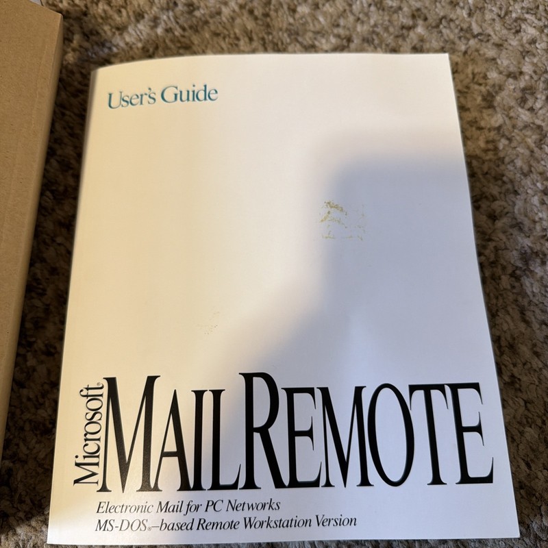 Microsoft Mail Remote (1994) Version 3.2 Super Rare - Open Box, floppies sealed gallery