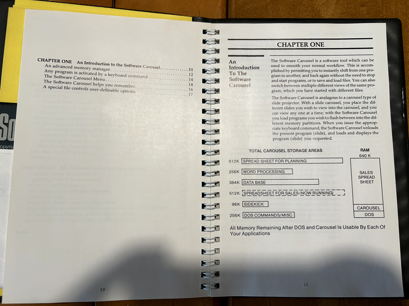 Software Carousel Soft Logic Solutions vintage 1986 manual/guide gallery