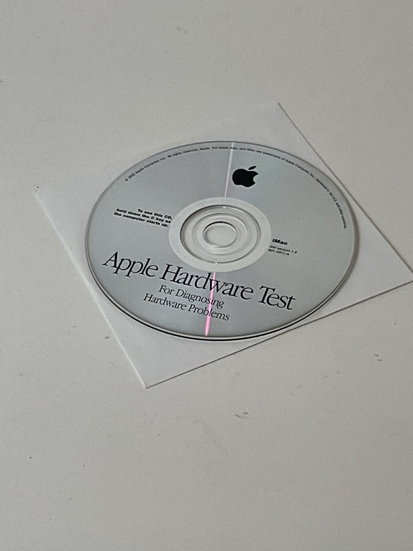 Apple Hardware Test CD DVD iMac OS X 10 Software Version 1.2 OEM