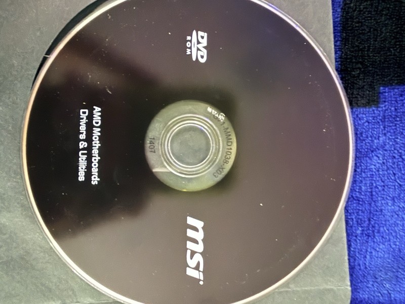 MSI Intel Motherboards Drivers & Utilities DVD-ROM 2020 (G71-MID1080-N56)