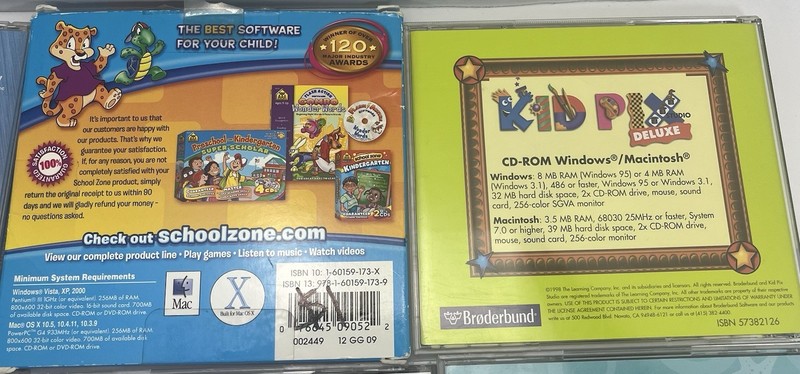 Kid Pix Deluxe Studio CD 1998 Kids Art Software & 8 Other Kid Games Fun Disney gallery
