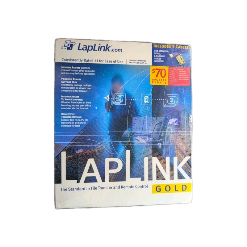 LAPLINK GOLD US LapLink Gold Host/Remote For File Transfer / Remote Serial New