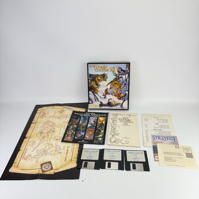 The Magic Candle III 3.5″ Floppy IBM PC RPG Mindcraft. Fully Complete