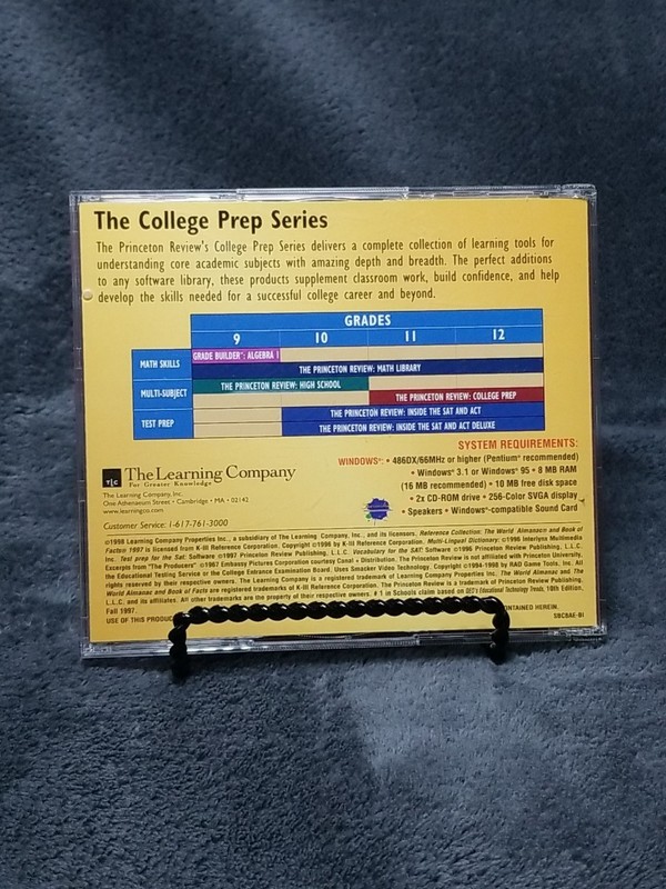 Princeton Review Test Prep Vocabulary For The SAT - CD ROM (1998) Windows gallery