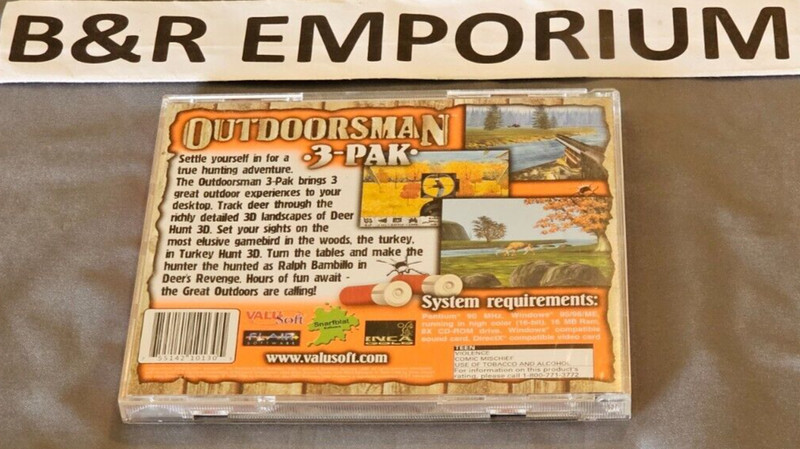 Outdoorsman 3-Pak: Turkey/Deer Hunt 3D, Revenge - (2001 ValuSoft) - Used CD-ROM gallery