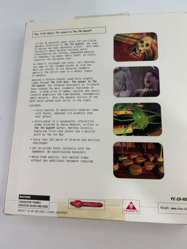 The 11th Hour PC game Big Box Virgin (Sequel to 7th Guest) gallery