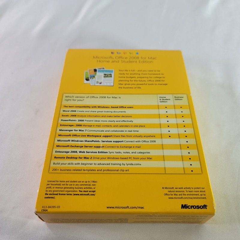 Microsoft Office 2008 Home & Student Edition for Mac - With 3 Product Keys gallery