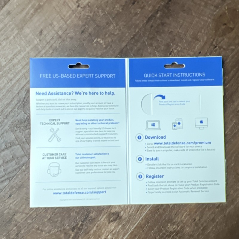 Total Defense Premium Internet Security (TLD13220 5 devices/1yr 10GB) gallery