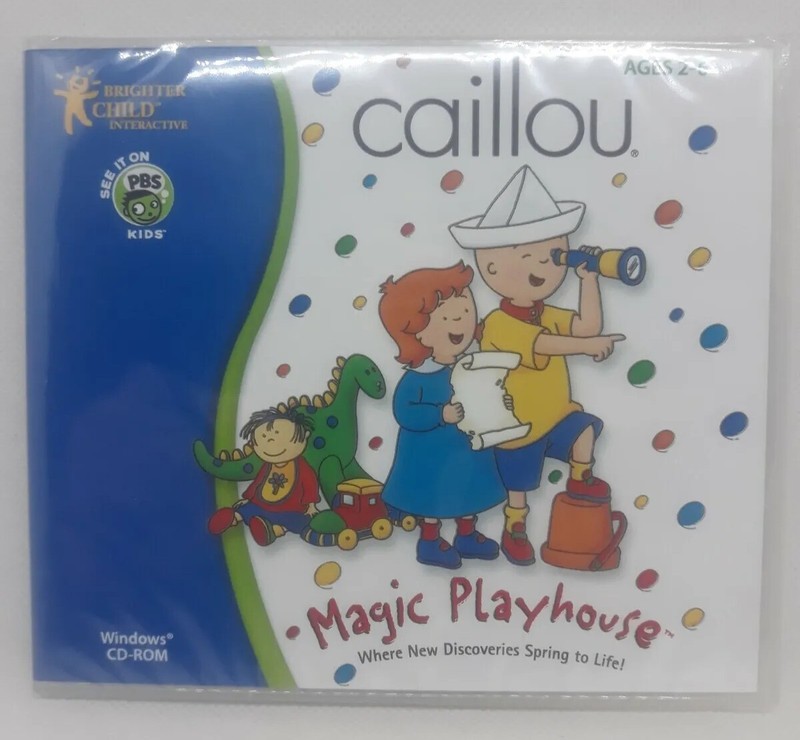 Caillou Magic Playhouse * Brand New & Sealed * Windows 10 / 8 / 7 / Vista / XP