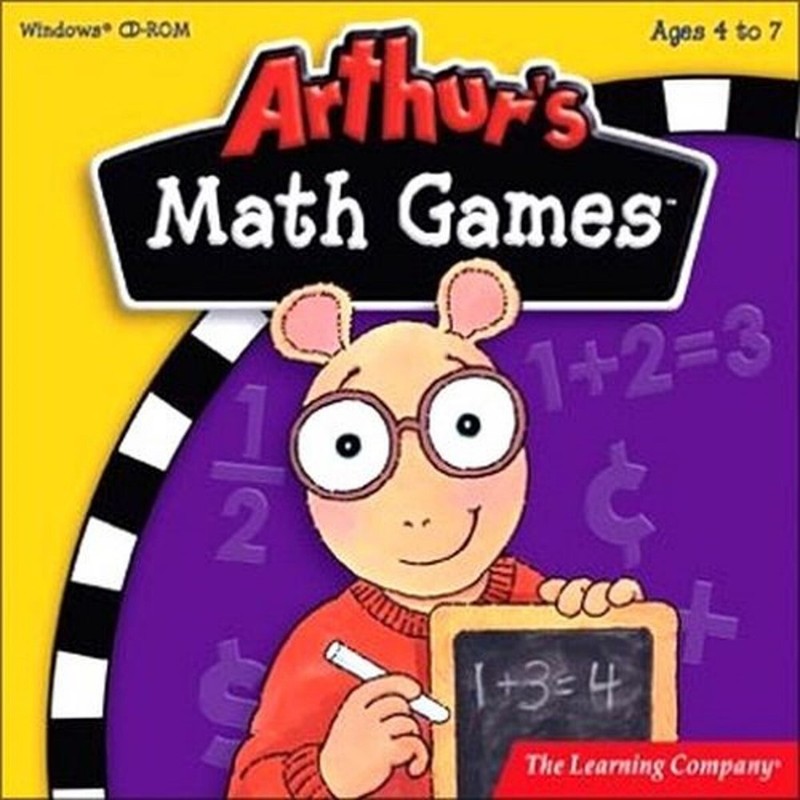 Arthur’s Math Games Edutainment Packed Ages 4-7 The Learning Company New Sealed
