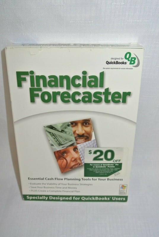 Broderbund FINANCIAL Forecaster SOFTWARE designed for QUICK BOOKS -New -Sealed-