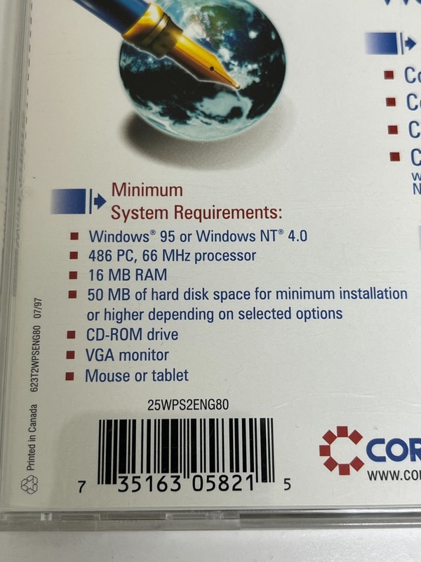 Corel WordPerfect Suite 8 CD-ROM 1997 Vintage Office Software WordPerfect 8 gallery