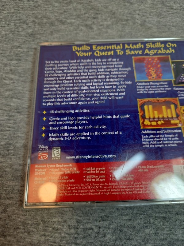 Disney's MathQuest With Aladdin (Windows/Mac, 1997) gallery