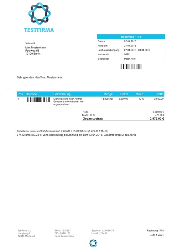 Invoice Program for Germany, Austria and Switzerland incl. eBay, Amazon gallery