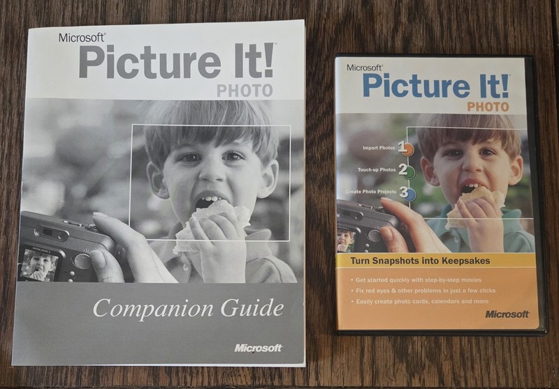 MICROSOFT PICTURE IT! PHOTO 7.0 For Windows – Original Packaging w/ User Manual