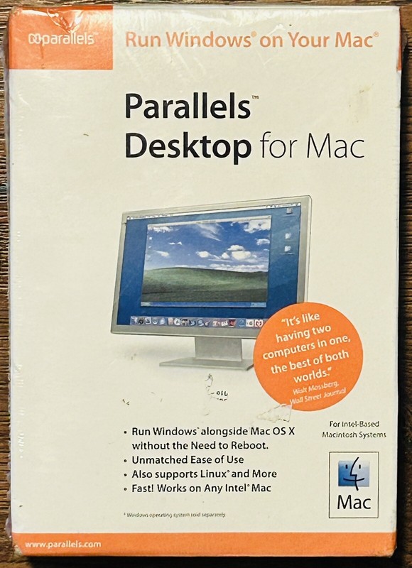 New PARALLELS DESKTOP 3.0 FOR MAC – ORIGINAL VERSION ON CD – NEW & SEALED