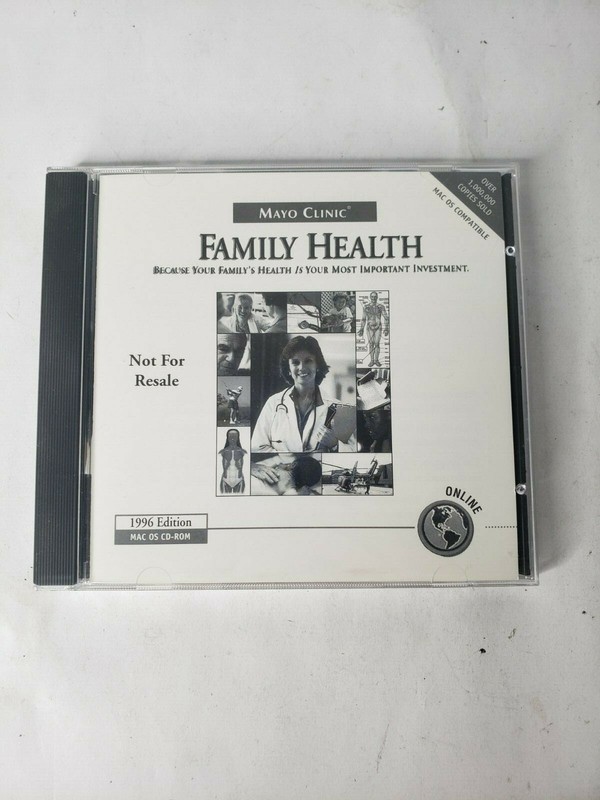 Mayo Clinic Family Health 1996 Edition MAC 2.0 CD ROM OEM Version