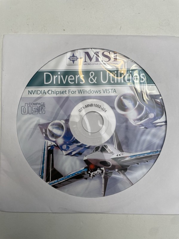 MSI Drivers & Utilities Intel & NVIDIA Chipset CDs for Windows VISTA Vintage gallery