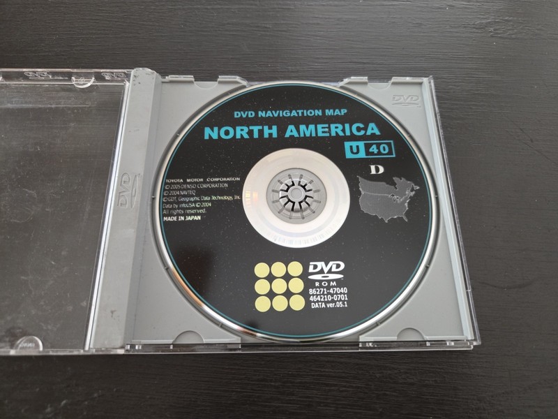 Toyota Lexus Navigation DVD U40 86271-47040 Ver 05.1 464210-0701 Gen 4 OEM MINT