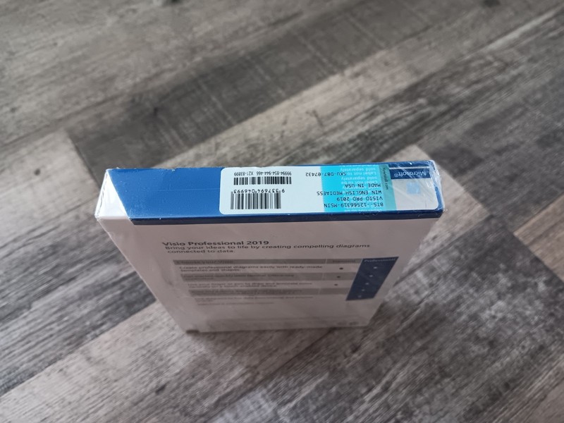NEW Microsoft Visio Professional 2019 1 PC User License Retail Box Sealed Key gallery