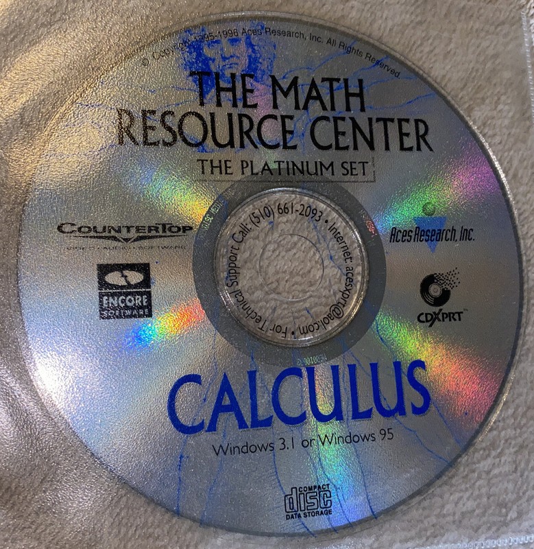 The Math Resource Center – Calculus – CD-ROM encore software