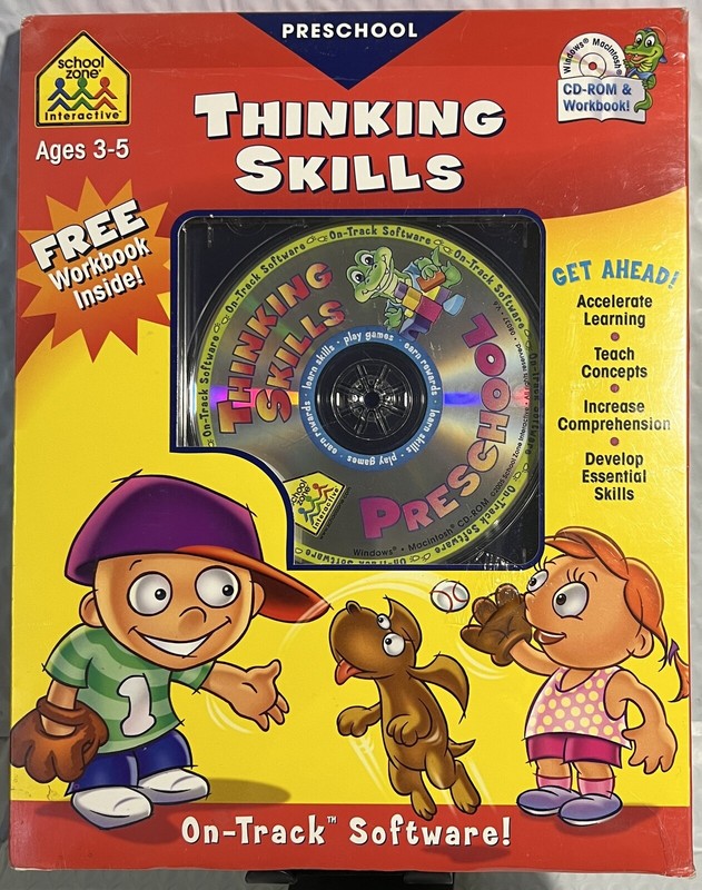 Thinking Skills Ages 3-5 (Mac & Win, CD-ROM, Work Book, 076645088079) Preschool
