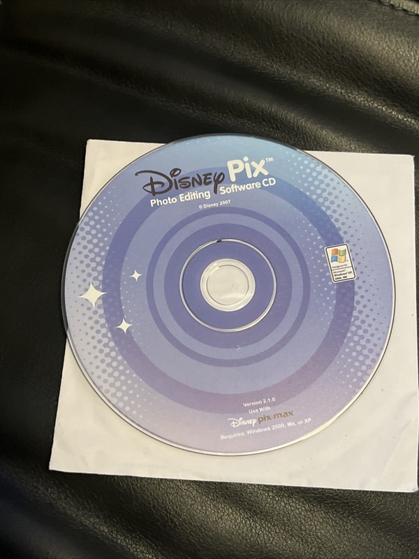 Disney Pix Photo Editing Software CD to use with pix-max – Windows 2000/ME/XP