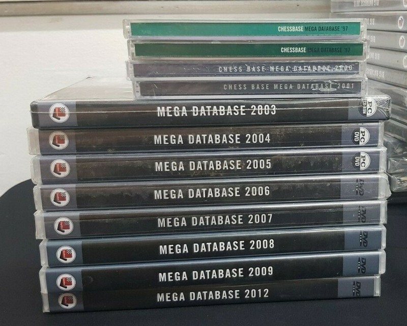 ChessBase Mega Database Collection 1997 1998 2000 2001 2003-2009 2012 Editions