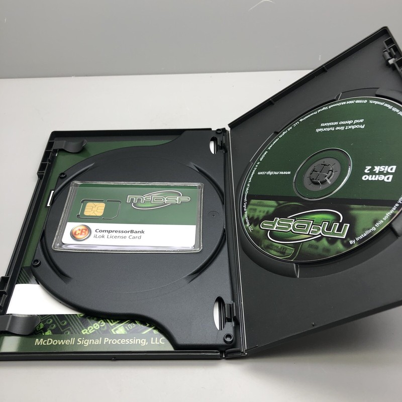 McDSP CompressorBank 2 Disc Set 2004 Vintage Sound Emulate Software Ver. 3.3
