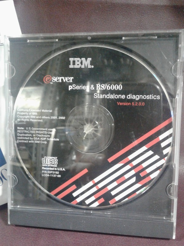 IBM -1 pSeries & RS/6000 (P/N 00P3192) & 1 RS/6000 Diagnostics (P/N 41L6235) gallery