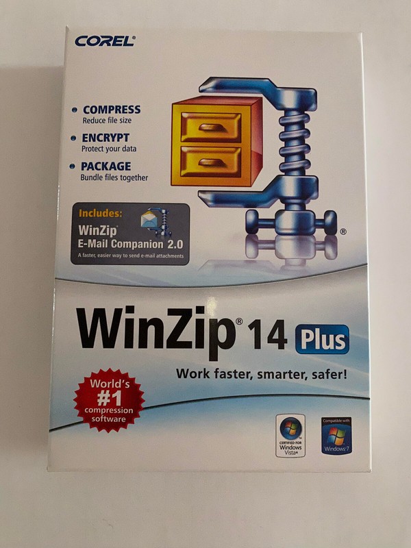 Corel WinZip 14 – Compression Software Encrypt Package Work Faster Smarter NEW