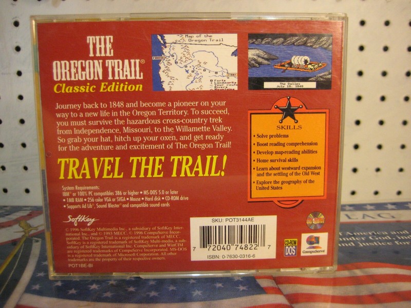The Oregon Trail Classic Edition MECC 1996 MS-DOS PC CD Educational Game gallery