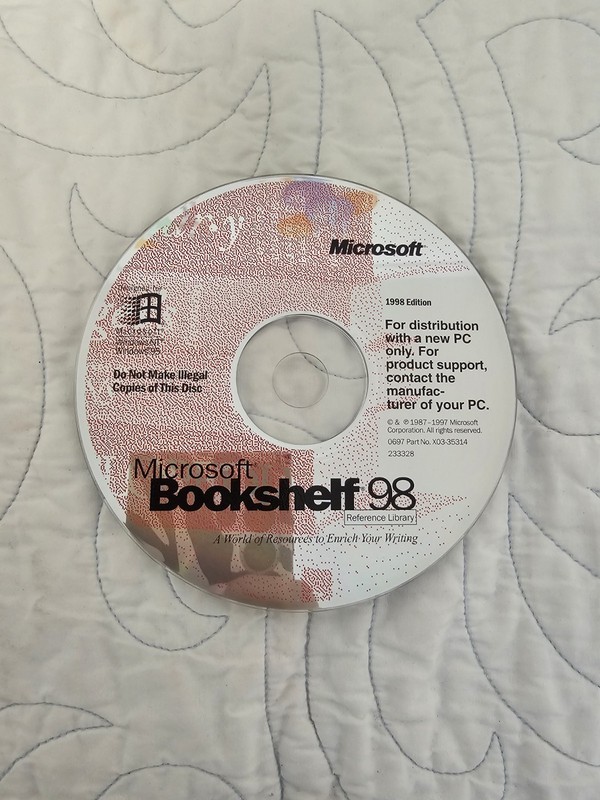 Microsoft Bookshelf 98 Reference Library for PC Windows 95 CD-ROM