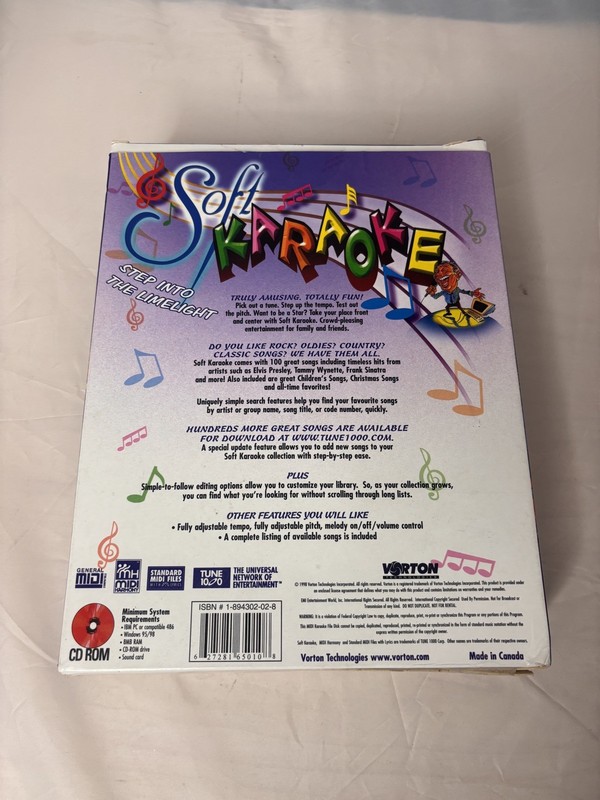 Soft Karaoke Entertainment Microphone And Cd-Rom 1998 Vorton Technologies gallery