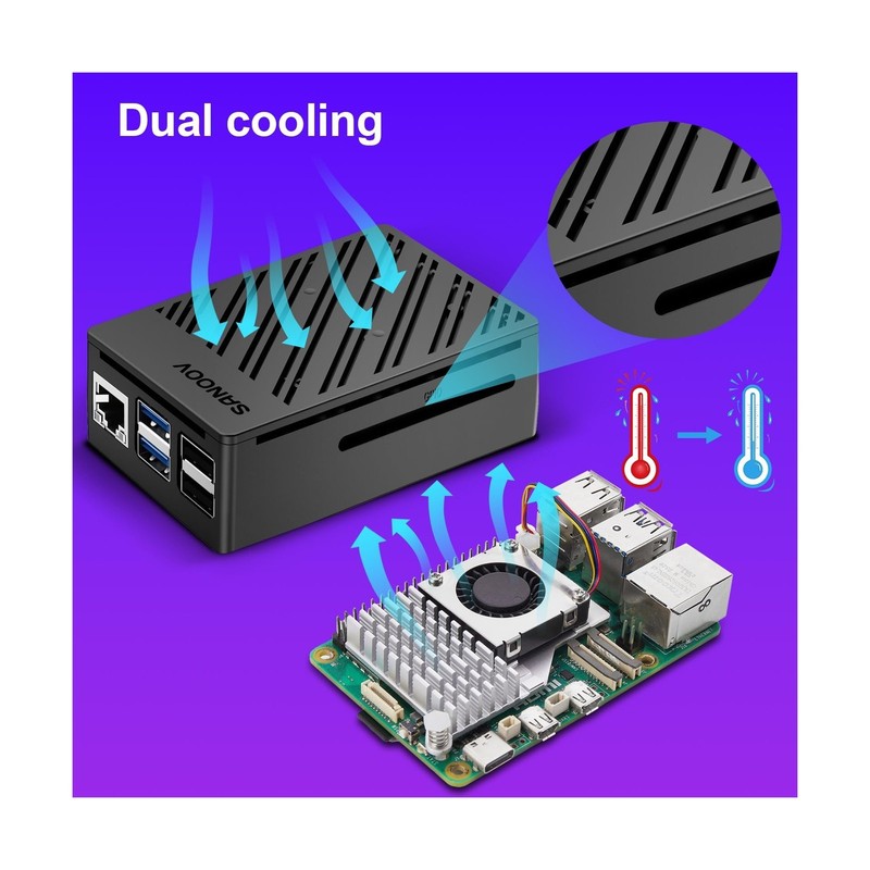 Basic Kit for Raspberry Pi 5 4GB RAM with Active Cooler, Rpi 5 4GB Single Boa... gallery
