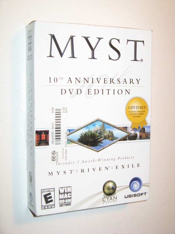 Myst 10th Anniversary DVD Edition w/Riven,Exile Windows/Mac Ubisoft