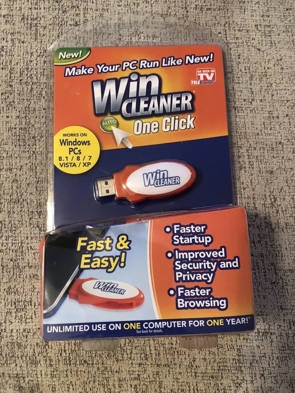 Win Cleaner One Click Professional USB Computer Clean Repair for PC Laptop NEW