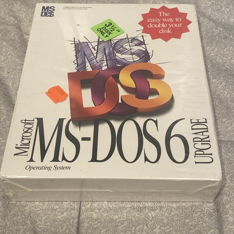 MS-DOS 6.0 Upgrade Operating System 3.5″ Floppy Discs Sealed New In Box