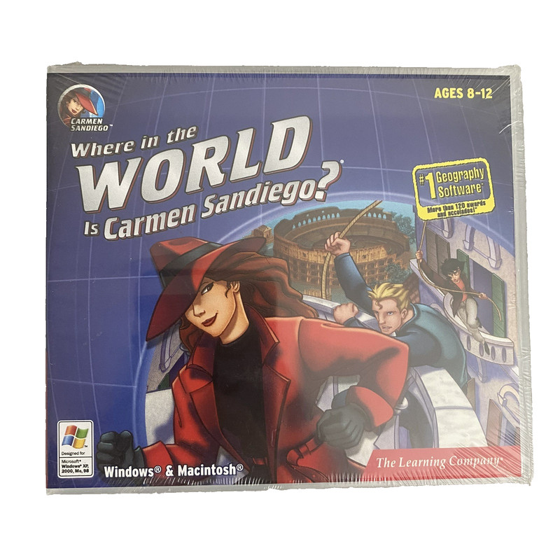 Where in the World Is Carmen San Diego? PC Game – Rare – New Sealed