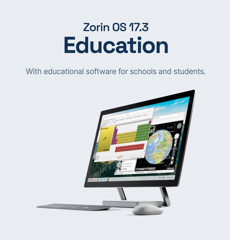 ZORIN CORE 17.3, 17.2, 16.3 EDUCATION | 64BIT USB, DVD, Live Boot Full Install gallery