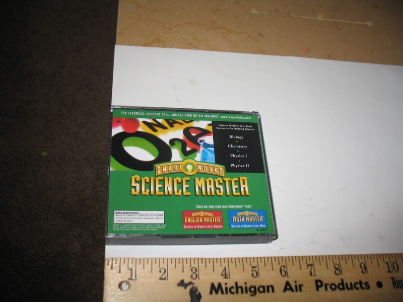 1998 4 TUTORIAL DISC SCIENCE MASTER WINDOWS 95 3.1 PC BIOLOGY PHYSICS CHEMISTRY gallery