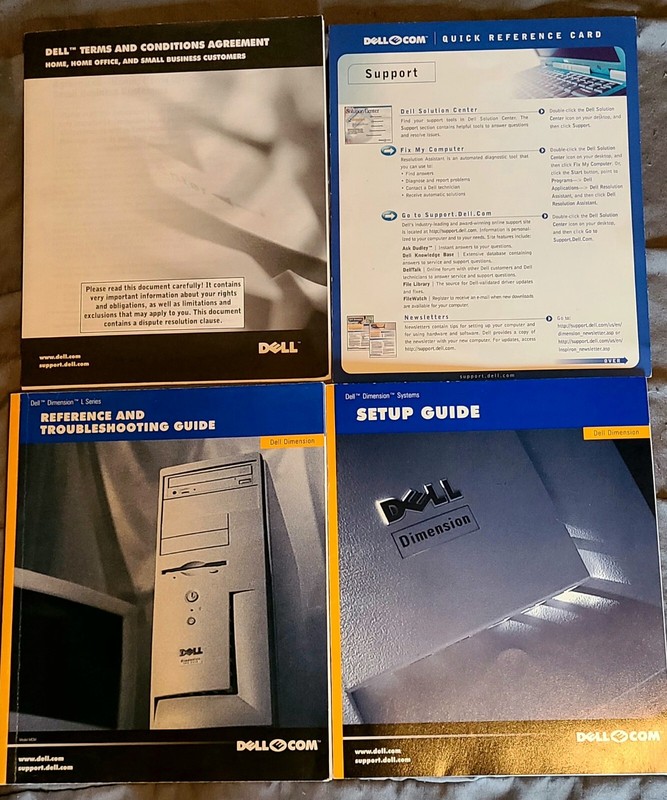 Dell Dimension Booklets and ResourceCD Computer Software CD-ROM gallery